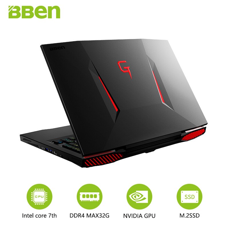 Bben Laptop Computer 16G RAM 256G SSD+ 2TB HDD Windows10 System 17.3"